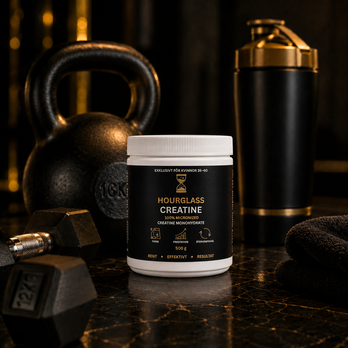 Hourglass Creatine – Micronized Monohydrate - 500 g
